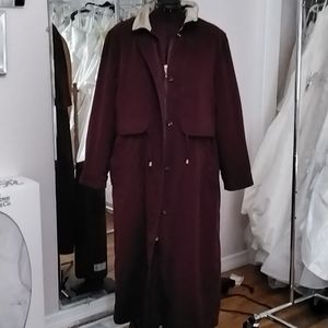 Women's long rain coat